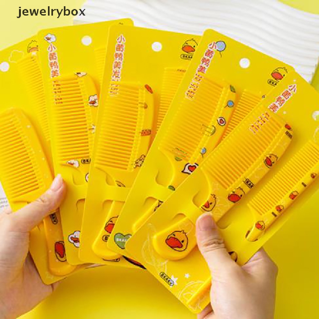 [jewelrybox] 2pcs/set Sisir Penata Rambut Anak Lucu Sisir Ekor Runcing Anti-Statis Untuk Butik Anak Perempuan