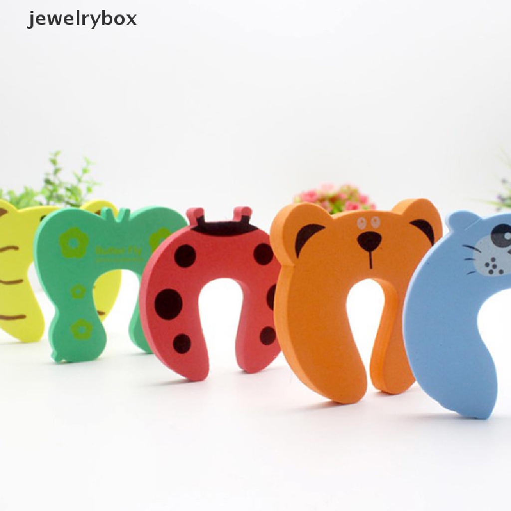 [jewelrybox] 5pcs Safety Finger Safe Busa Lembut Door Stopper Kunci Untuk Anak Perlindungan EVA Bentuk C Pengaman Kabinet Kunci Pintu Klip Butik