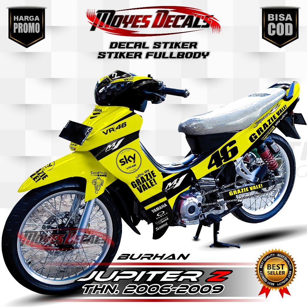 Decal Jupiter Z Burhan 2006 / Stiker Variasi Jupiter Z Burung Hantu 2007 2008 2009