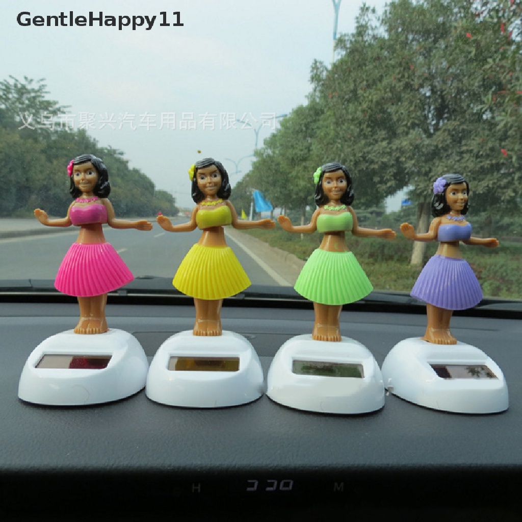 Gentlehappy Ornamen Mobil Tenaga Surya Menari Berayun Mainan Gadis Dashboard Decor Aksesoris Mobil id