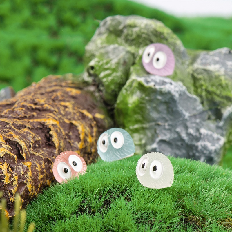 [Harga Grosir] 5Pcs Mini Lucu Luminous Briket Nagita Debu Sprite Micro Ornamen Resin Landscape Figure Patung Miniatur Taman Bunga Pot Dekorasi DIY Dekorasi Rumah Alat Peraga