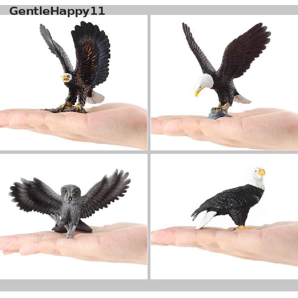 Gentlehappy Figurines Owl Eagle Action Figure Mainan Menyenangkan Hadiah Untuk Ornamen Pemandangan Anak-Anak id