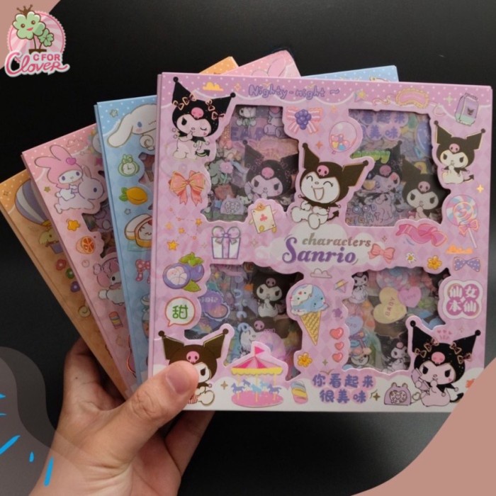 CUTE CHARACTER STICKERS SET ISI 32 stiker kawaii viral box lucu