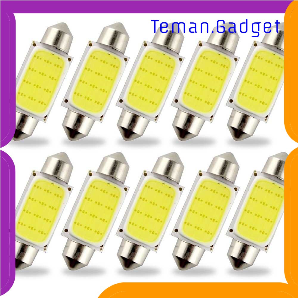 TD - OTO Lampu Interior Mobil LED Plat Dome Light C5W Cool White 1 PCS - BA9S