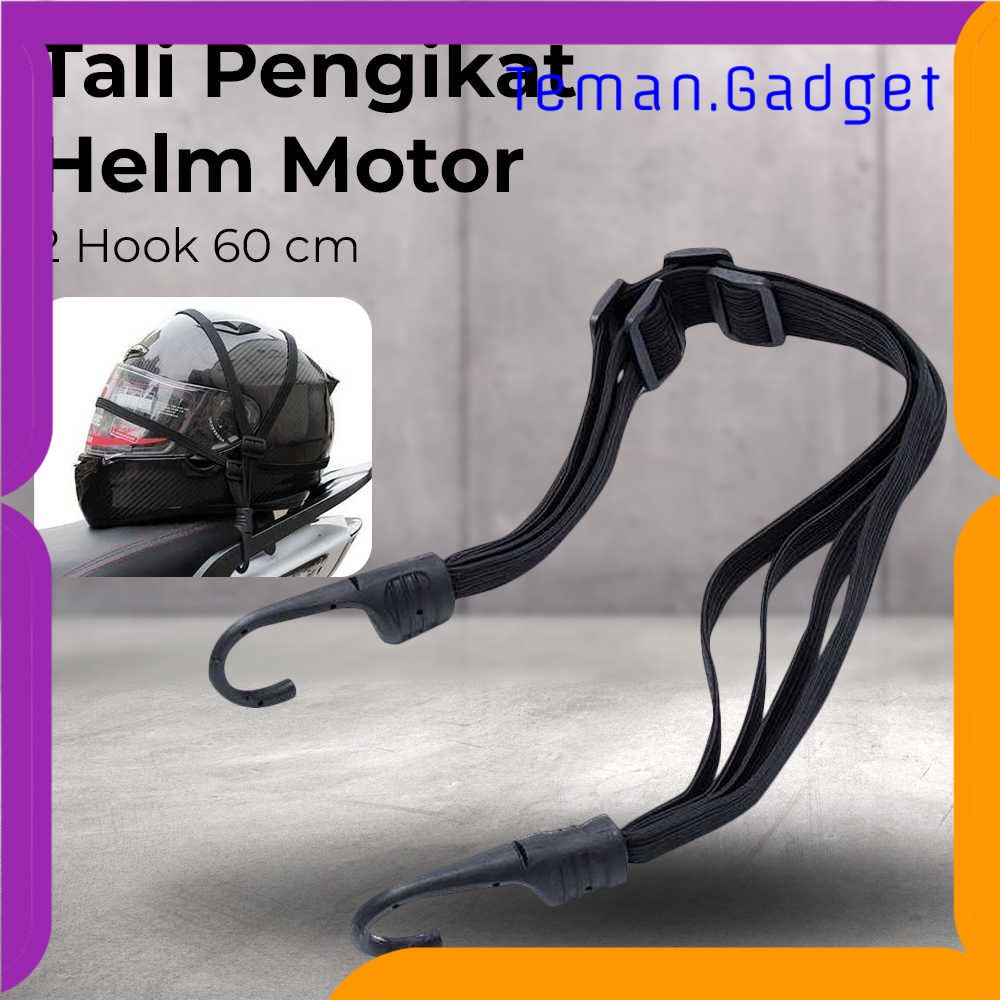 TG - OTO MOTOWOLF Tali Pengikat Helm Motor 2 Hook 60 cm - WP01