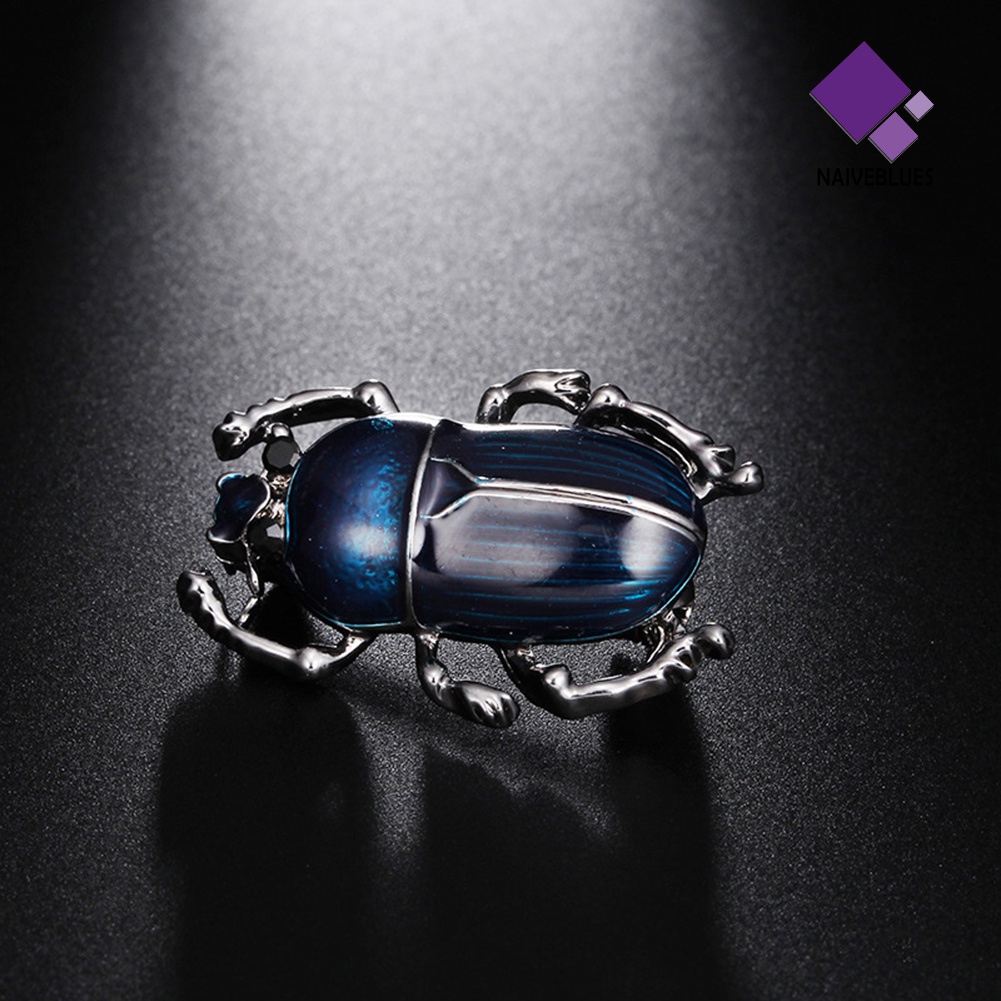 &lt; Naiveblues &gt; Vintage Lady Beetle Enamel Hewan Serangga Bros Wanita Syal Pesta