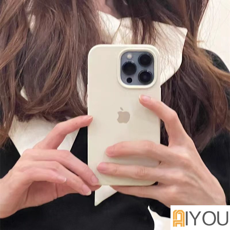 IPHONE Morandi Warna Casing Silikon Cair Iphone 14 Pro Max Plus Soft Case Untuk Iphone11 12 Pro Max13 14 Pro Max Full Cover Shockproof Soft Case