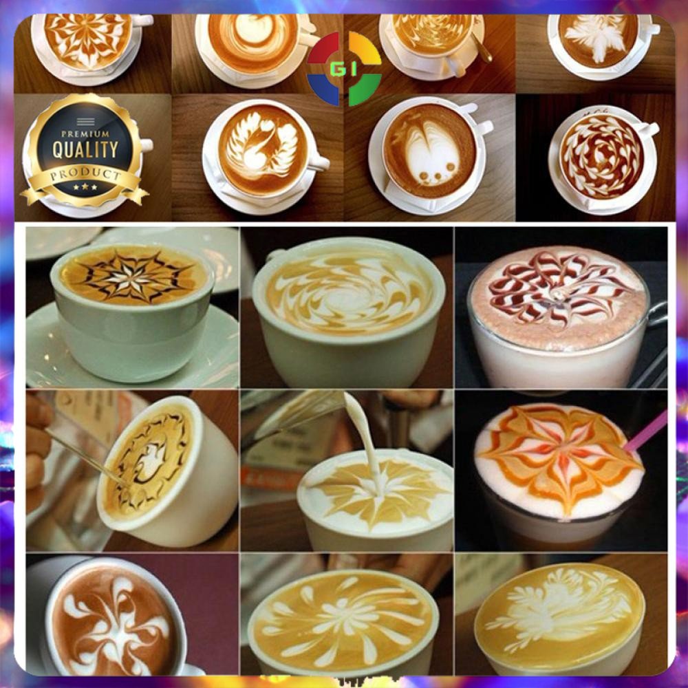 Pen Dekorasi Kopi Barista Latte Art Espresso Stainless