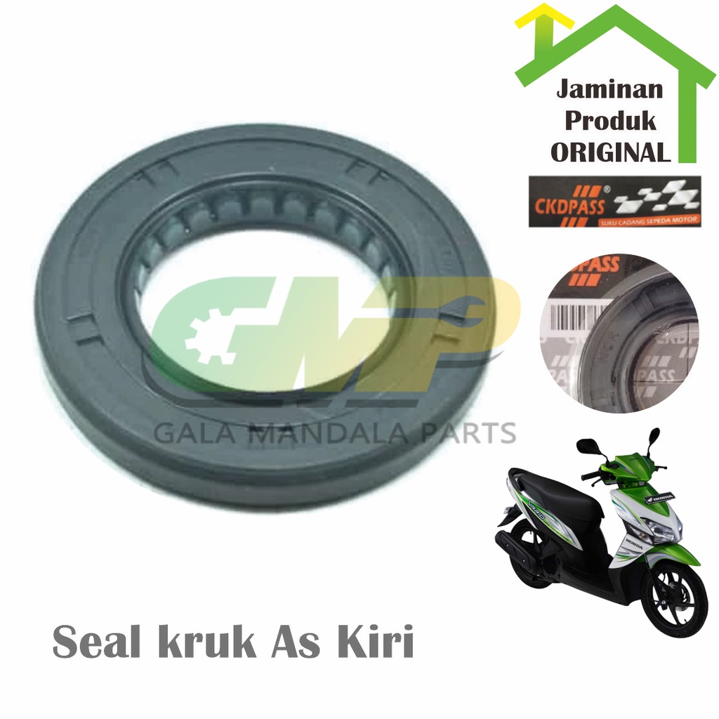 Ckdpass Seal Kruk As Kiri Beat Vario Lama Karet Crankshaft CVT Matic