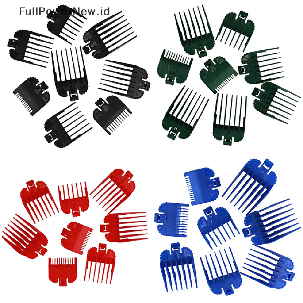 Power 8Pcs Universal Hair Clipper Cutg Limit Comb Guide Alat Pasang Pengganti ID