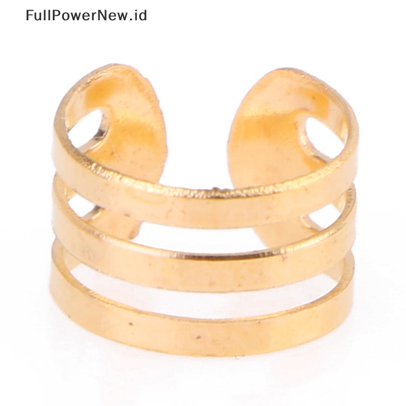 Power 50pcs Adjustable Kepang Rambut Gimbal Manik-Manik Manset Cincin Aksesoris Alat Rambut ID