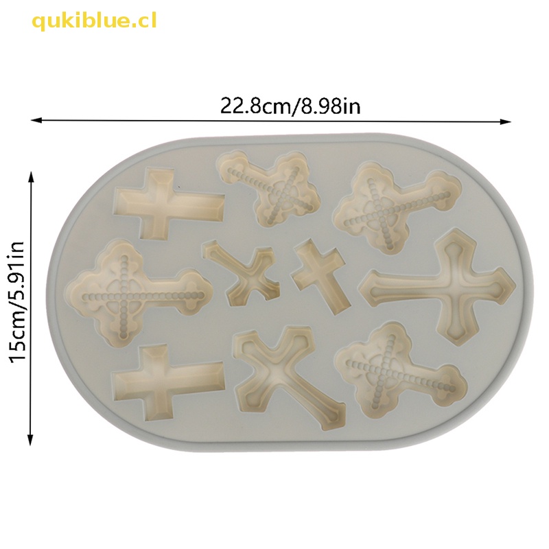 Qukiblue Cetakan Silang Silikon DIY Baking Tray Kue Coklat Permen Fondant Baking Mold cl