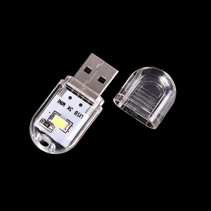 Deid 1pc Lampu Malam Gadget Mini Portable LED Bright USB Night Light Untuk PC Laptop Membaca Martijn