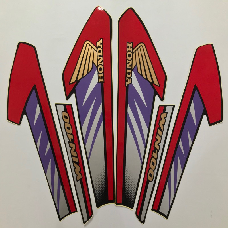 striping stripping list body Honda win Win 100 1994 sticker stiker WIN standar list stiker honda win