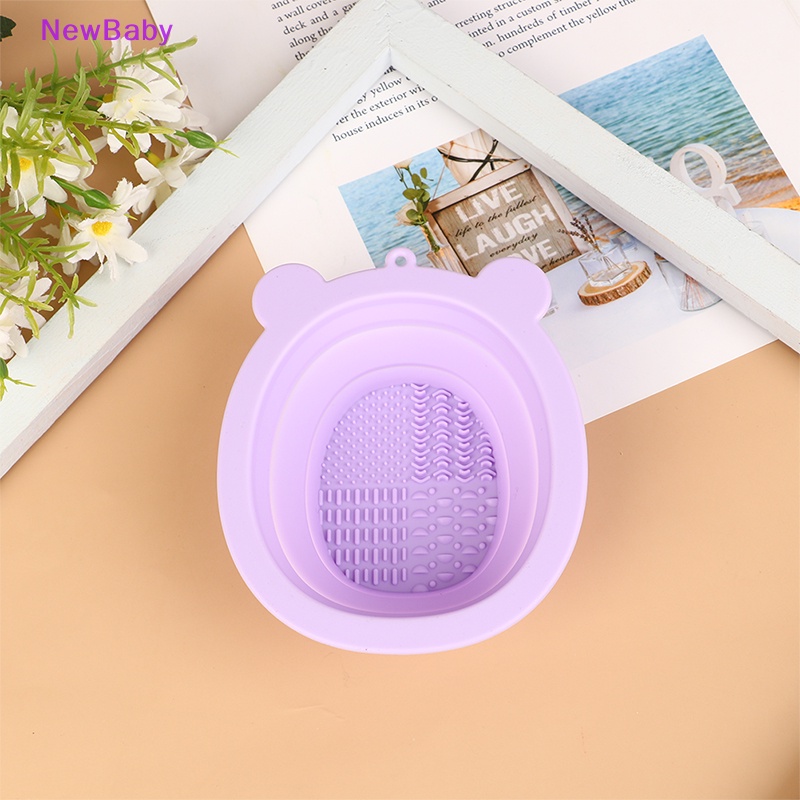 Newbaby Makeup Brush Cleaner Scrubber Pads Cuci Silikon Mat DIY Masker Mangkuk ID