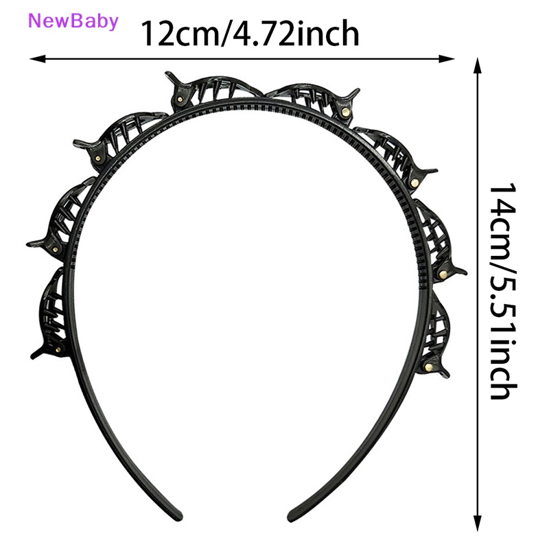 Newbaby Premium Black Braider Jepit Rambut Burst Pin Hairdo Bring Hair Hoop Wanita style ID