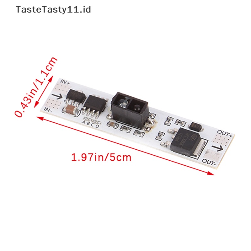 Tastetasty 1Pc 5V 12V 24V 72W Saklar Sensor Dimmable Peredup Gelombang Tangan Saklar Sentuh PIR.