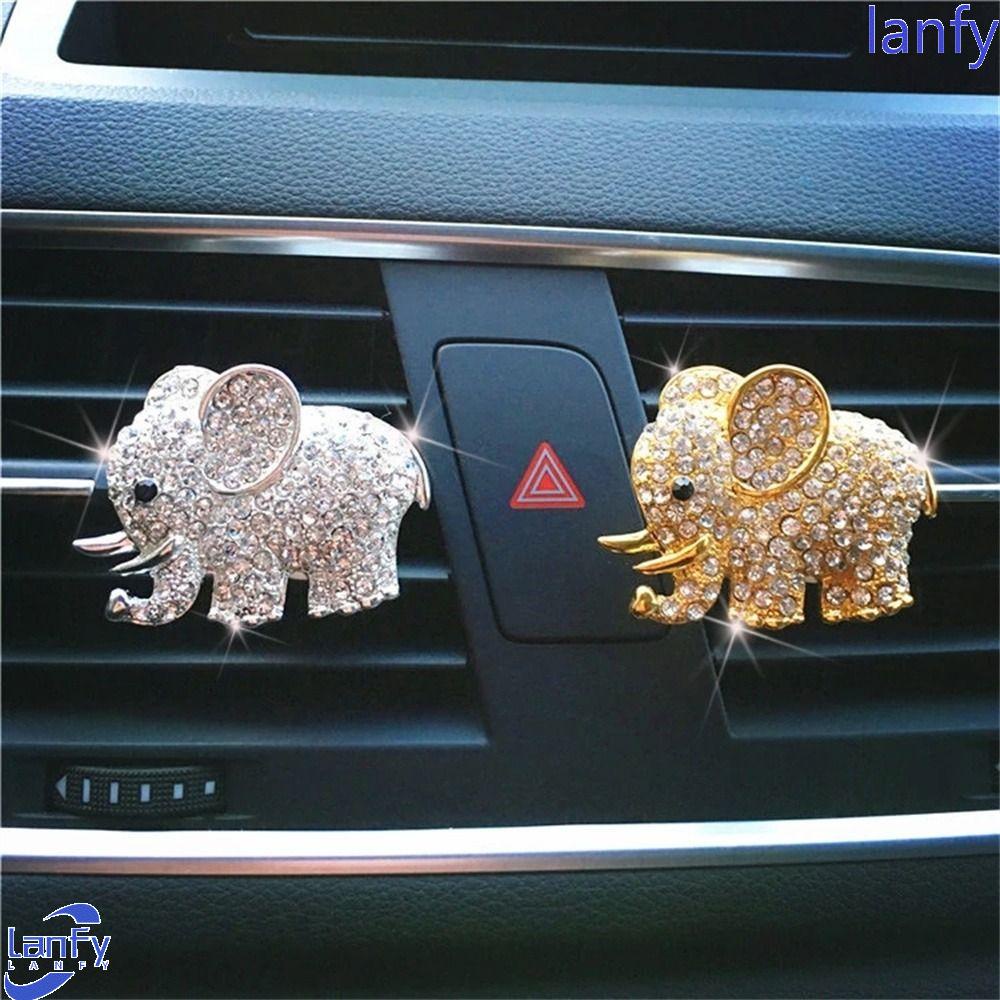 Lanfy Klip Ventilasi Aroma Aksesoris Mobil Car-styling Gajah Berlian Aroma Diffuser Klip Parfum Mobil