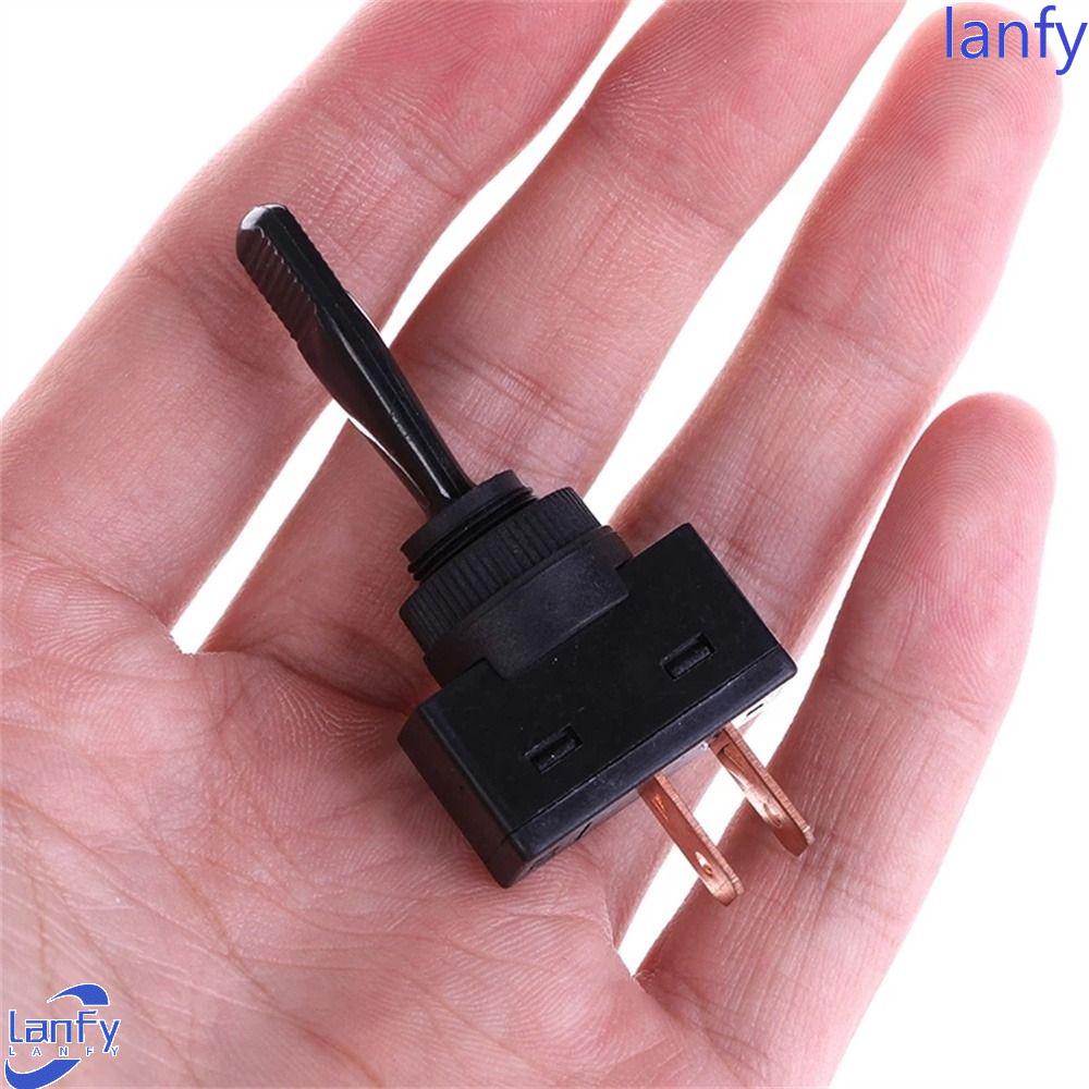 Lanfy Toggle Switch 2Pin 12mm Untuk Aksesoris Mobil Peralatan Listrik Saklar On/Off Saklar Lampu LED