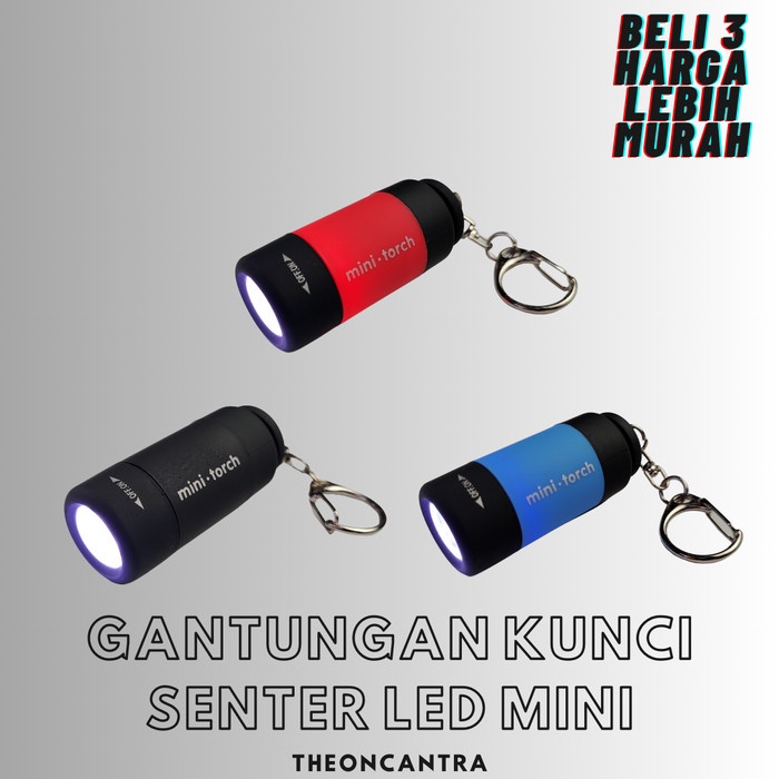 Gantungan kunci / keychain / Unik / Senter LED Mini
