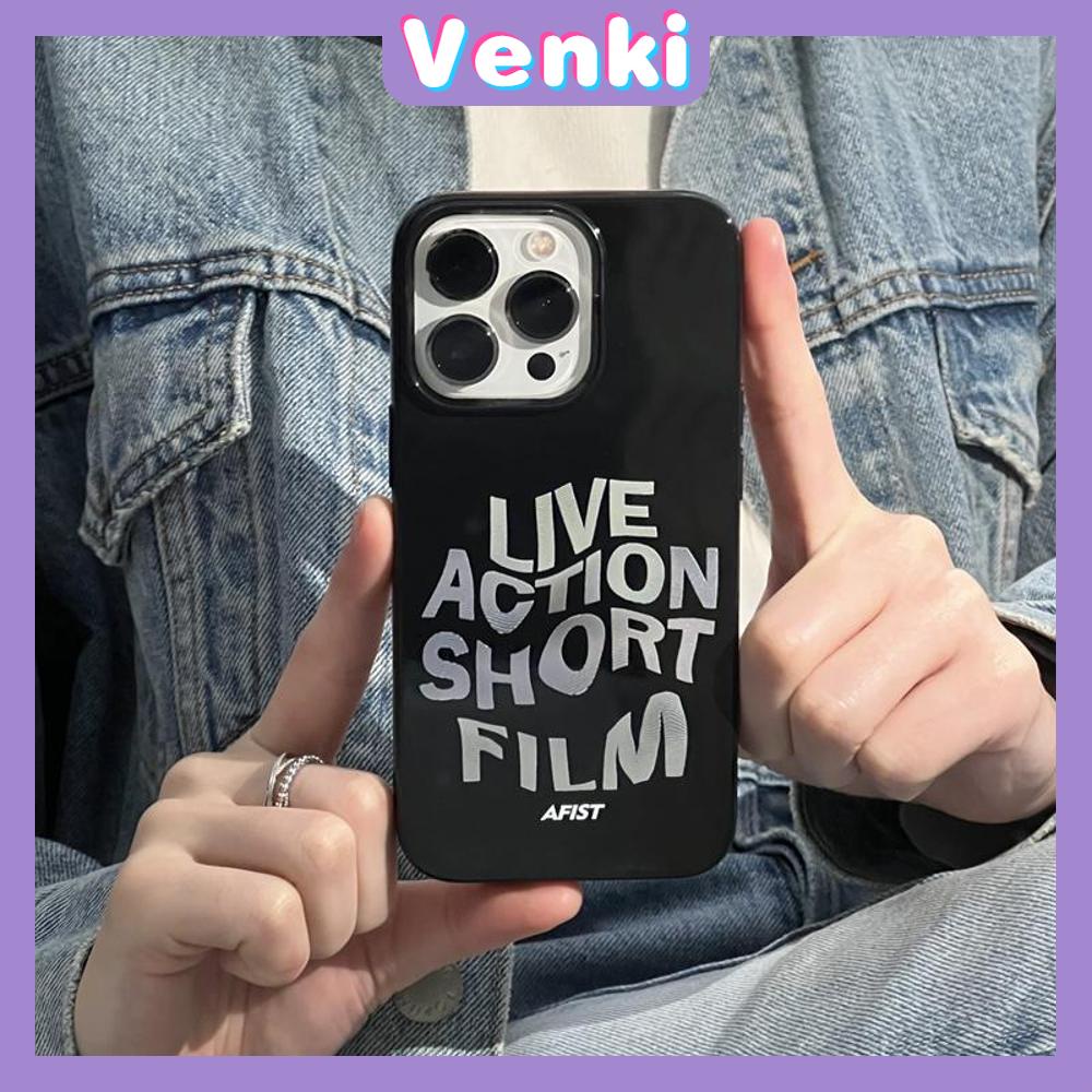 VENKI - For iPhone 14 Pro Max iPhone Case Soft TPU Big Hole Case Black Case Simple Shockproof Compatible with iPhone 13 Pro max 12 Pro Max 11 xr xs max 7Plus 8Plus