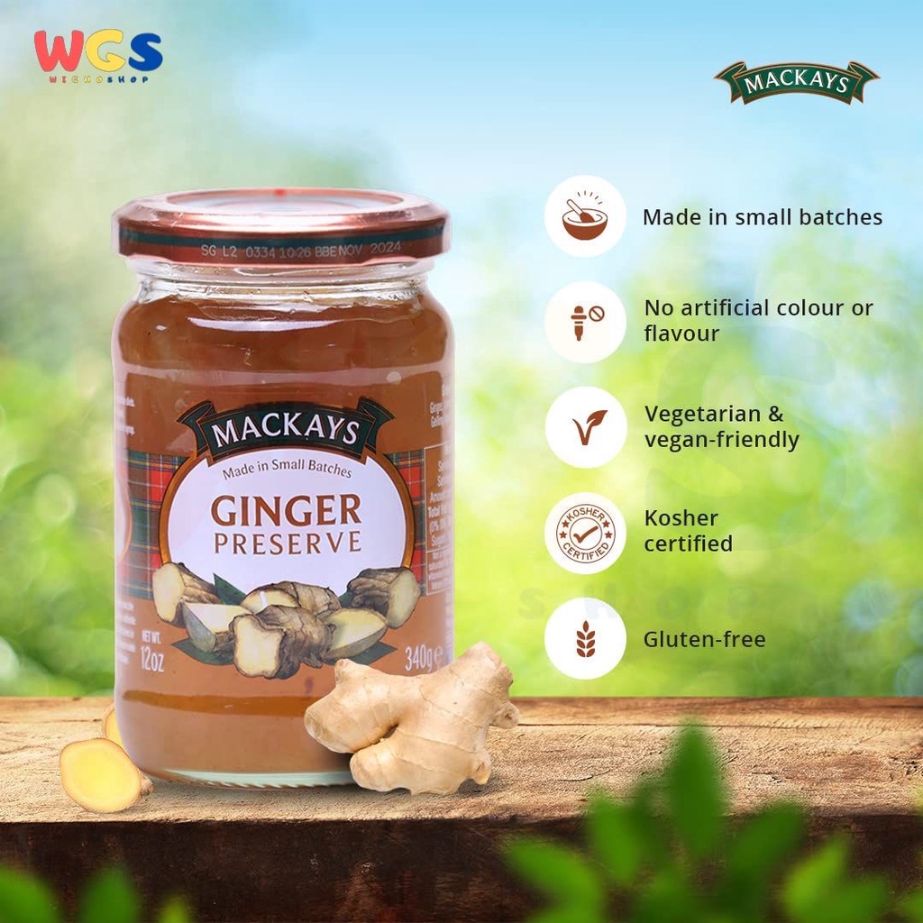 Selai Mackays Ginger Preserve 340 gr - Selai Jahe