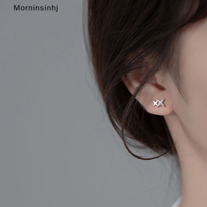 Mornin 1pasang Fashion Bintang Zirkon Ear Studs Earrings Untuk Wanita Tulang Rawan Helix Tulang Telinga Kuku Telinga Perhiasan Hadiah id