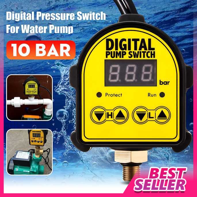 AQUALIN Pengatur Pompa Air Digital Automatic Pump Switch Pressure 220V - YRK-01