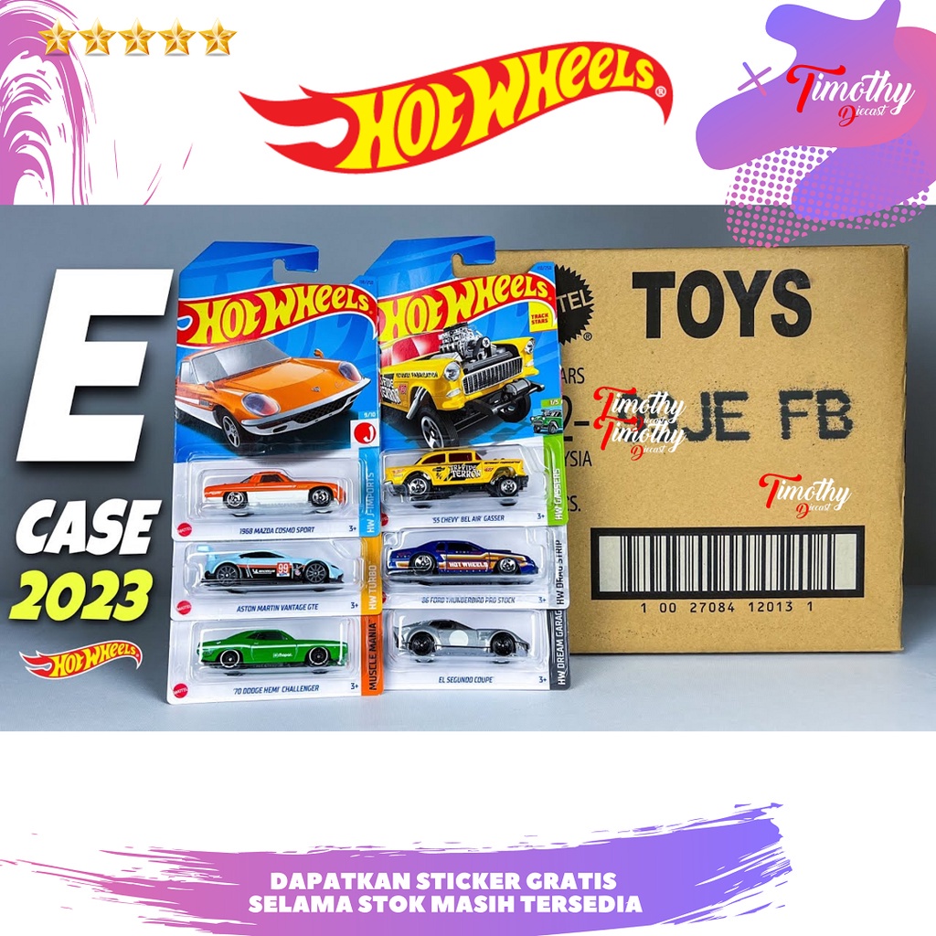 Hot Wheels Kartonan Grosir Dus Box E 2023 Segel SNI Distributor