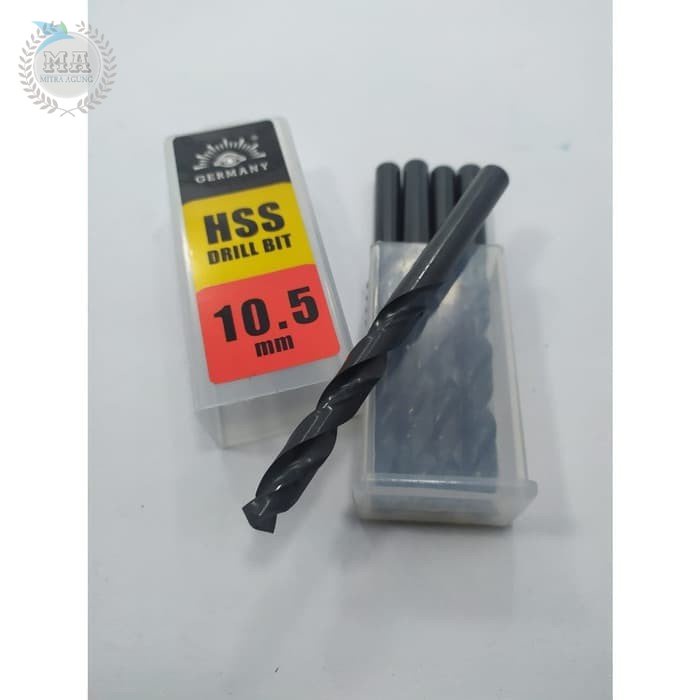 Mata Bor Besi HSS 10.5 mm Mrek Cap TJAP MATA Berkualitas⠀