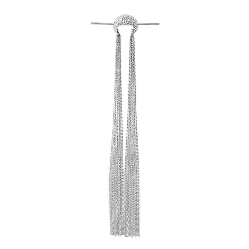 Jepit Rambut Rumbai Bulan Mewah Ringan Korea Desain Berlebihan Bagian Belakang Kepala Pan Hair Hairpin