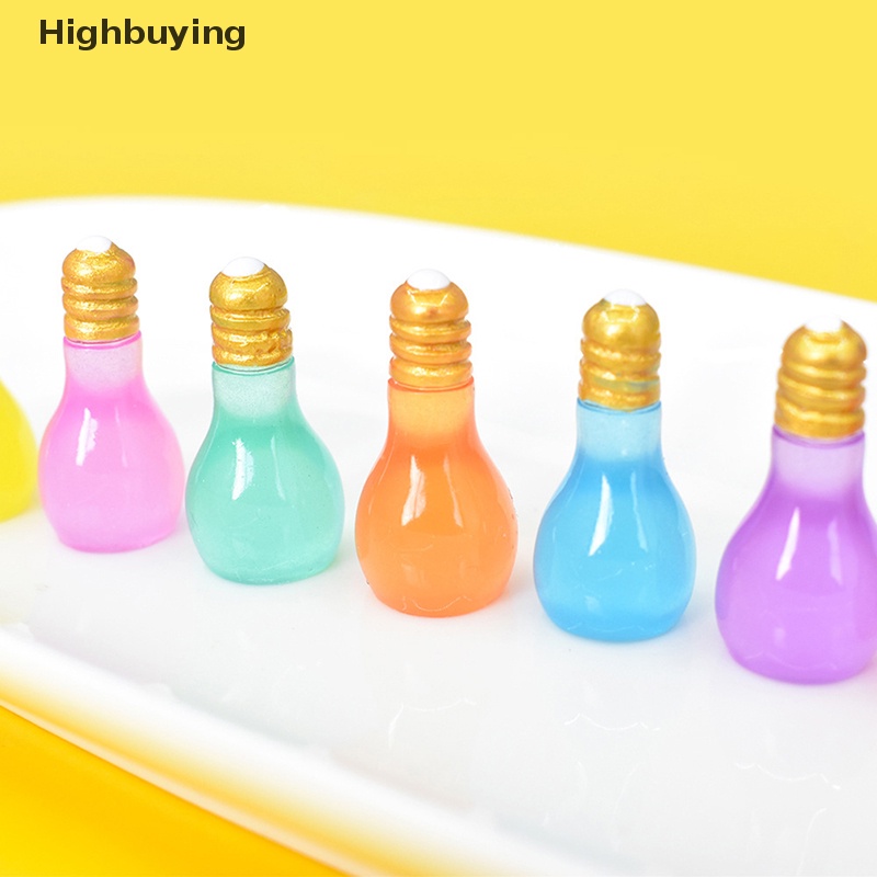 Hbid 5pcs DIY Fluorescence Small Light Bulb Resin Aksesoris Untuk Crafg Bahan Perhiasan Ch Supply Seni Dekorasi Glory