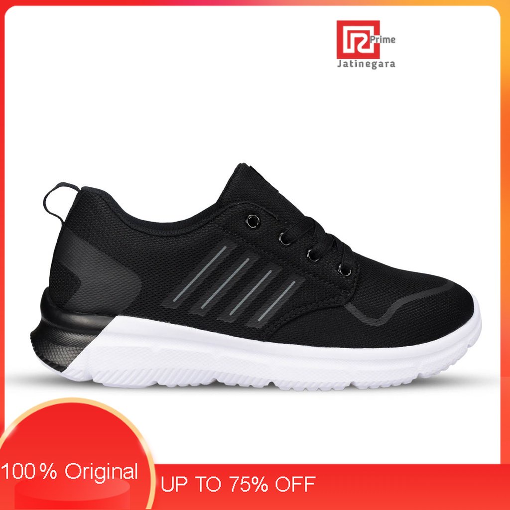 TOMKINS Sneakers Pria Bromates - Black WhiteRAMAYANA JAKTIM