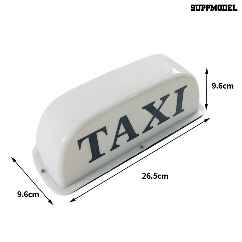 [SM Otomatis] 12V Taxi Roof Light Universal Long Life Waterproof ic Glowing Taxi Cab Sign Roof Top Topper Light Aksesori Kendaraan