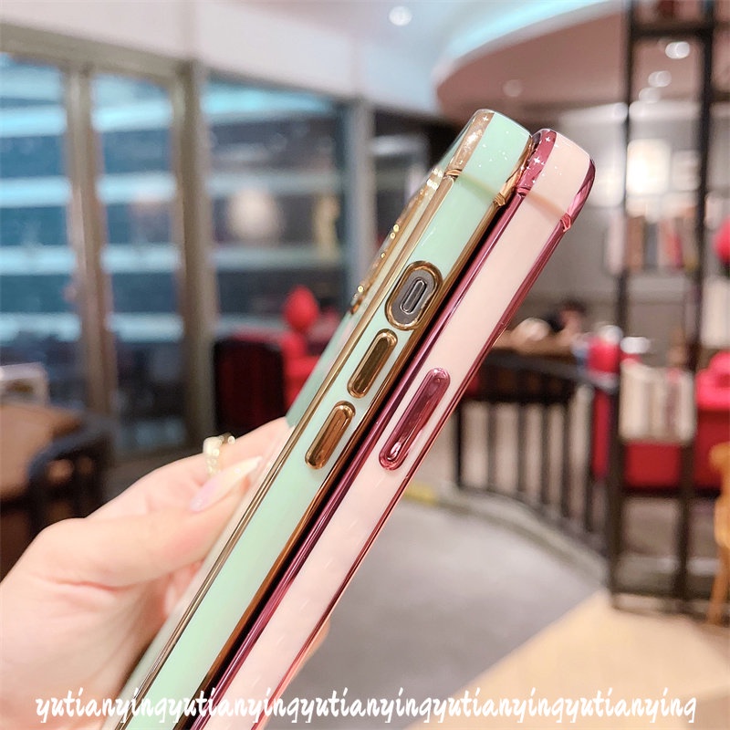 Electroplate Soft Case Untuk Redmi 10C 9T 9A 9C NFC A1 10 9 Redmi Note 9 11Pro 11 10S 10 Pro 12Pro 12 8 11S POCO X3 NFC Pro M3 Mewah Halus Plating Simple Penutup Warna Permen