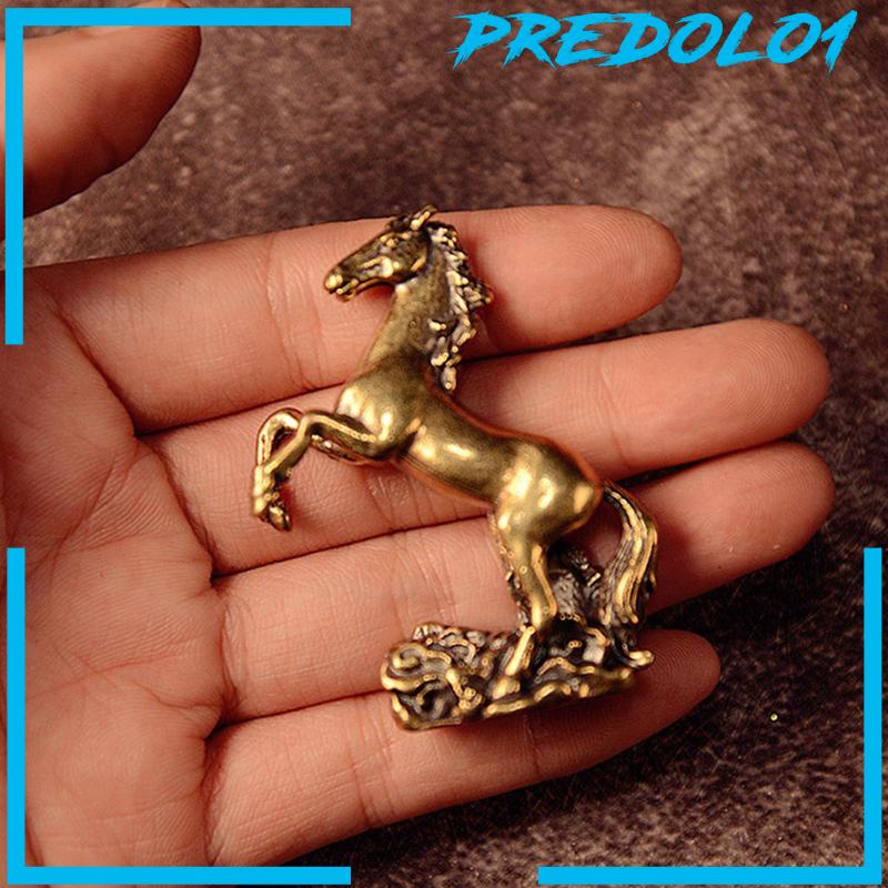 [Predolo1] Miniatur Patung Kuda Ornamen Bronze Untuk Meja Rumah Pusat Rak Buku