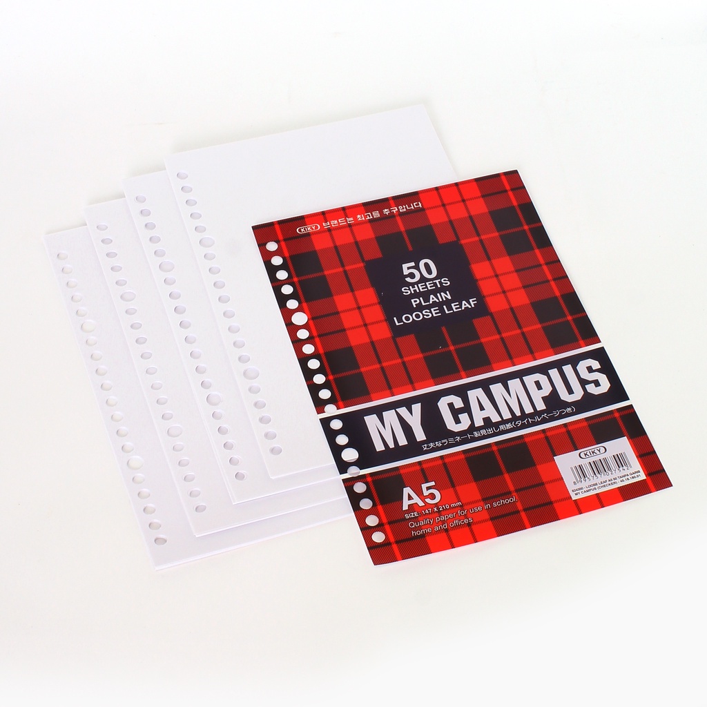 

KIKY - Loose Leaf A5 50 Lembar Kertas Binder Polos - Pack