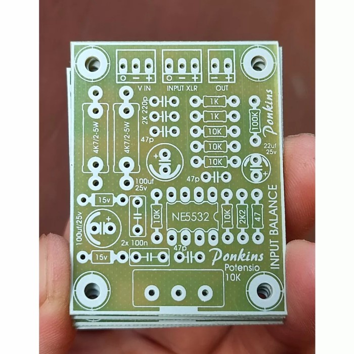 PCB INBAL Input Balance Mono Fiber FR4 Fiberglass