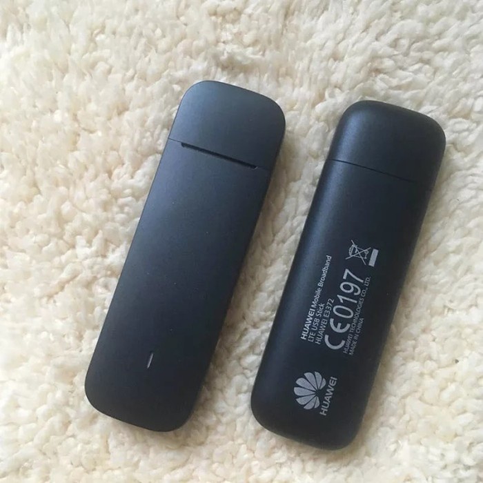 Modem Huawei E3372 Speed 150Mbps 4G LTE Cat4(Support All Operator GSM) - E3372 HILINK, Hitam