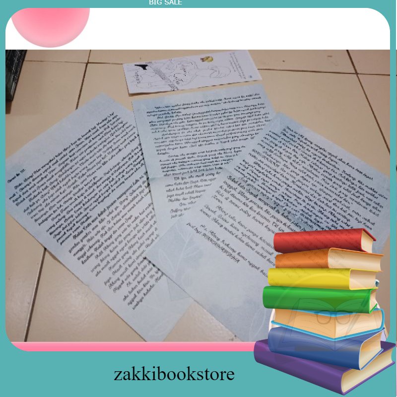 

special letter tulisan sastra (3surat + pembatas)