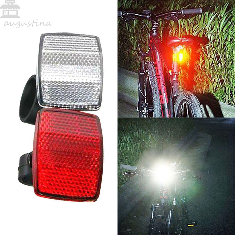 Sepeda Jalan Plastik Reflektor Agustinina Depan Belakang MTB Warning Light