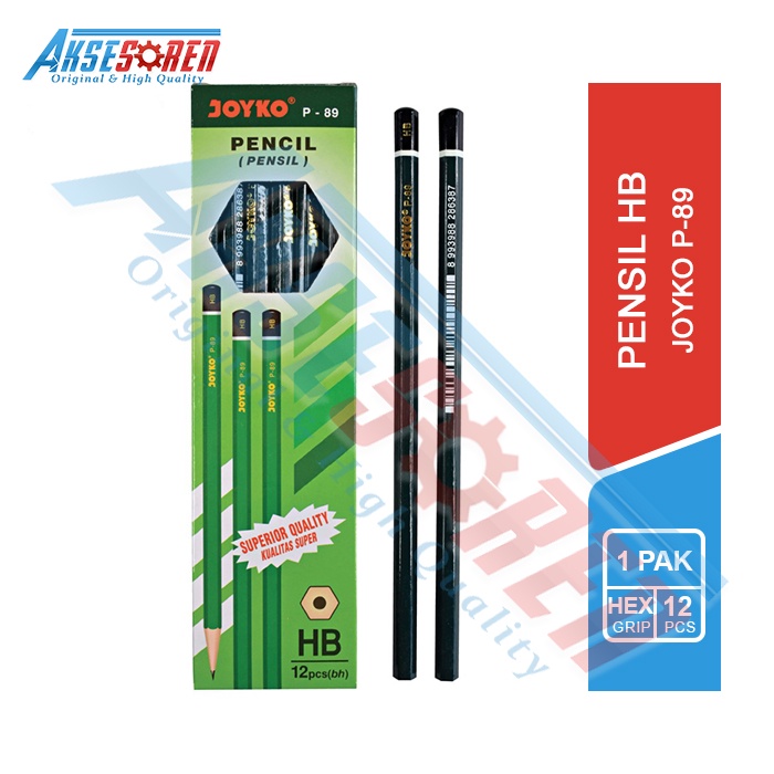 

Pensil HB Joyko [P-89/1 Pack] / Pinsil Gambar Sketsa 1 Pak / Pengsil Menggambar / Pesil Tulis / Write Pencil / Perlengkapan Alat Tulis Sekolah