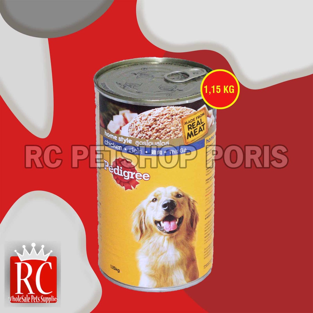 Makanan Anjing Pedigree Kaleng 1,15 Kg All Varian