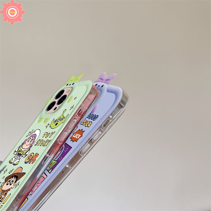 Casing Toy Story Kartun Untuk Redmi Note11 9 8 10s 11s Pro+10 Pro Redmi A1 9 10 10A 10C 9T A1+9C 9A POCO M3 X3 Pro NFC Mi 11 Lite Lensa Monster Kecil Ikatan Simpul 3D Lucu Sarung Soft Case