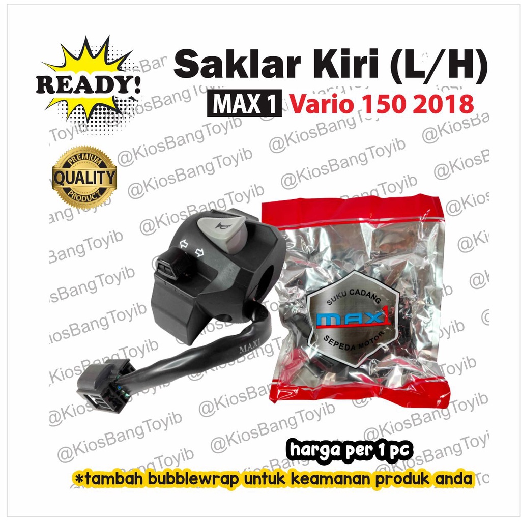 Saklar Holder Handle Switch Kiri Honda VARIO 125 150 2018 [-max1-]