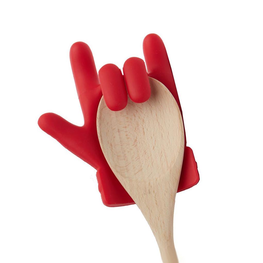 Pengangkat Tutup Panci Anti Tumpah Cover Stand Silicone Resistant Spoon Holder Kitchen Soup Bracket