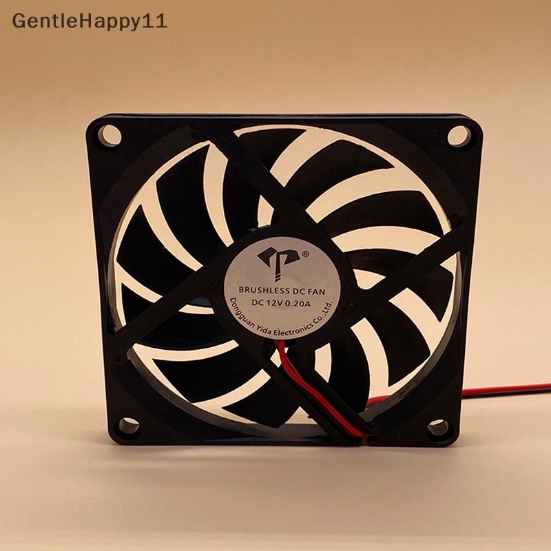 Gentlehappy Brushless Cooling Fan 8010kipas Pendingin 5V 12V 24V 2pin 80x80x10mm Heatsink id