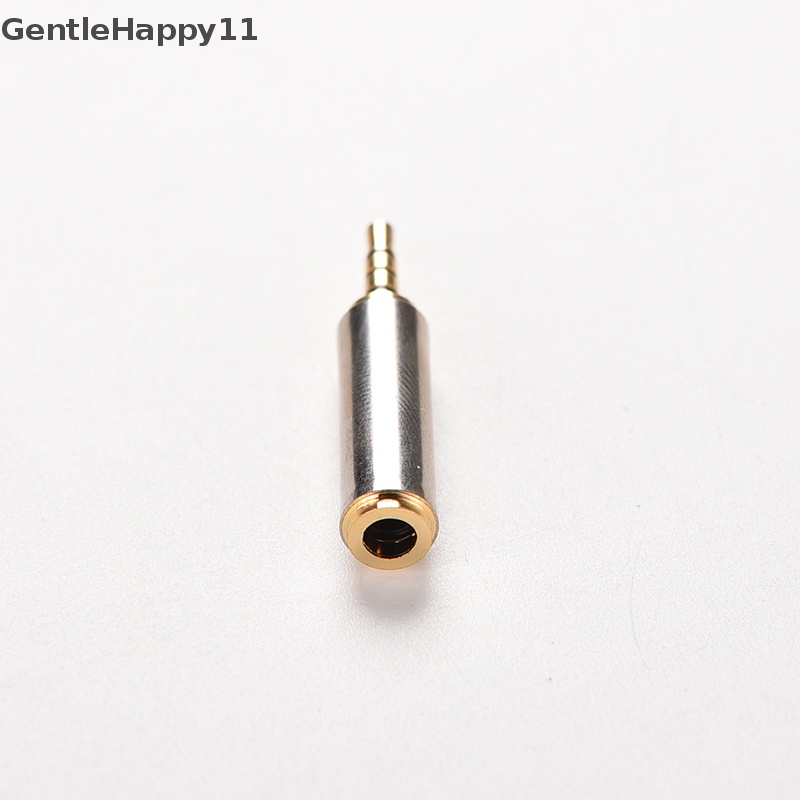 Gentlehappy Gold 2.5mm Male to 3.5mm Female Stereo Mic Audio Earphone Jack Adapter Converter id