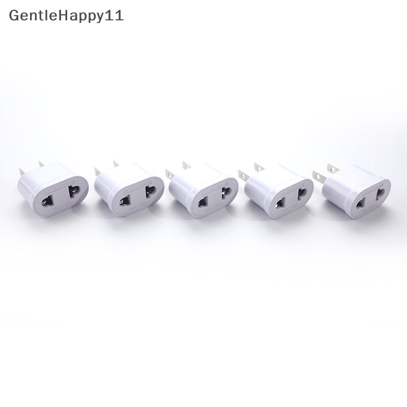 Gentlehappy US Plug to EU Plug Bulat Dan Datar Dual Purpose Konversi Plug Converter Socket id