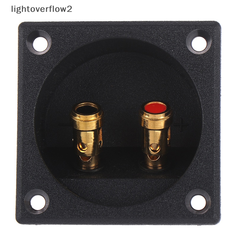 [lightoverflow2] 1pc Steker Subwoofer Cup Bulat 50mm Konektor Terminal Kotak Speaker Stereo Mobil [ID]